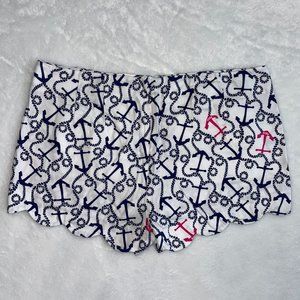 Lilly Pulitzer Nautical Shorts, size 6